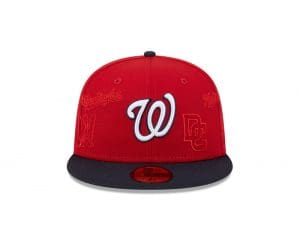 MLB Multi Logo 59Fifty Fitted Hat Collection by MLB x New Era Front MLB Multi Logo 59Fifty Fitted Hat Collection by MLB x New Era Front