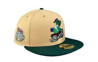 Philadelphia Phillies Candy Pecan Green 2008 World Series 59Fifty Fitted Hat by MLB x New Era