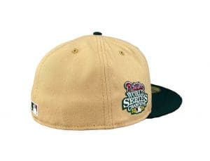 Philadelphia Phillies Candy Pecan Green 2008 World Series 59Fifty Fitted Hat by MLB x New Era Back