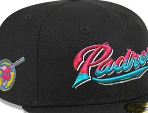 San Diego Padres City Nights Black Multi 59Fifty Fitted Hat by MLB x New Era Front