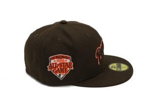 San Diego Padres Script Brown 59Fifty Fitted Hat by MLB x New Era Patch