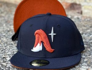 Sneaky Blinders Fox Tail Navy 59Fifty Fitted Hat by Noble North x New Era Front