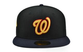 Washington Nationals 2019 World Champions Black Navy 59Fifty Fitted Hat by MLB x New Era