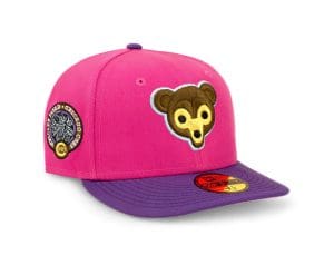 Chicago Cubs Hot Pink Purple 59Fifty Fitted Hat by MLB x New Era