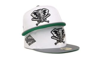 Oakland Athletics Mitchell & Ness Cooperstown Collection Pro Crown Snapback  Hat - White