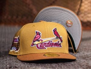 St. Louis Cardinals Busch Stadium Wheat Peanut 59Fifty Fitted Hat by MLB x New Era