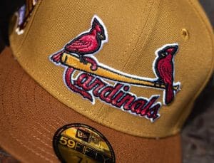 St. Louis Cardinals Busch Stadium Wheat Peanut 59Fifty Fitted Hat by MLB x New Era Front
