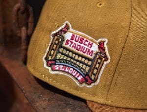 St. Louis Cardinals Busch Stadium Wheat Peanut 59Fifty Fitted Hat by MLB x New Era Patch