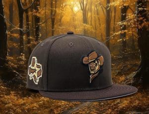 Sugar Land Space Cowboys Astros Side Patch Brown 59Fifty Fitted Hat by MiLB x New Era