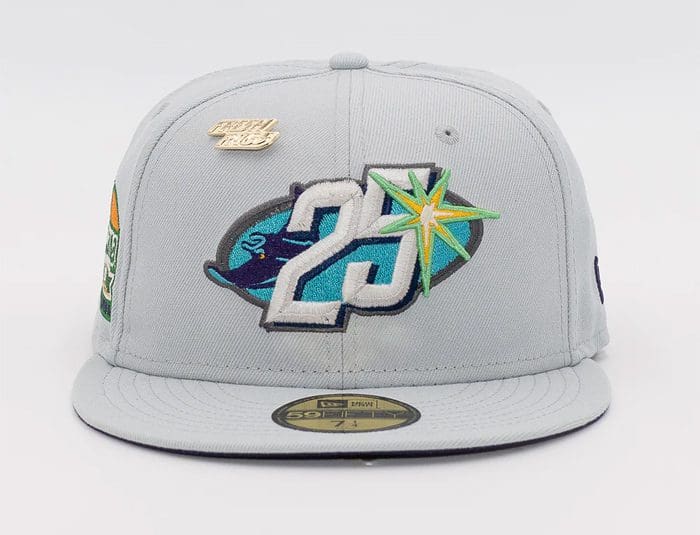 Tampa Bay Rays 25th Anniversary Tropicana Field Snow Grey 59Fifty ...