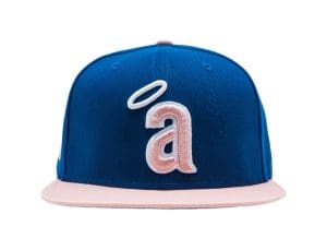 Anaheim Angels Blue Salmon 59Fifty Fitted Hat by MLB x New Era Front