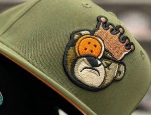 Berlin Bear Black And Olive 59Fifty Fitted Hat by JustFitteds x New Era Olive