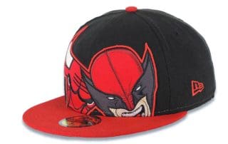 Chicago Bulls Wolverine Black Red 59Fifty Fitted Hat by NBA x New Era