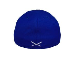 Crossed Bats Logo Royal Blue 59Fifty Fitted Hat by JustFitteds x New Era Back
