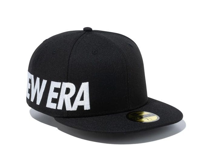 Essential Logo Black Snow White 59Fifty Fitted Hat by New Era ...