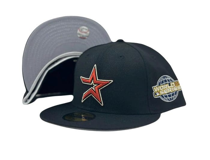 Houston Astros 2005 World Series Black Gray 59Fifty Fitted Hat by MLB x New Era | Strictly Fitteds