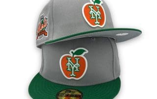 New York Mets 40th Anniversary Grey Green 59Fifty Fitted Hat by MLB x New Era
