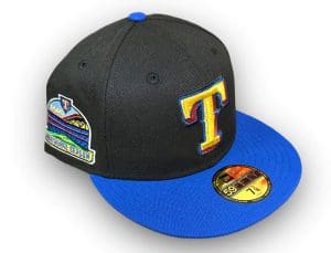 Texas Rangers 2020 Inaugural Black Blue 59Fifty Fitted Hat by MLB x New Era Texas Rangers 2020 Inaugural Black Blue 59Fifty Fitted Hat by MLB x New Era