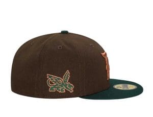 Texas Rangers Two-Tone Copper 59Fifty Fitted Hat by MLB x New Era Patch