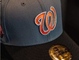 Washington Nationals 2007 Memorial Stadium Storm Black 59Fifty Fitted Hat by MLB x New Era Front
