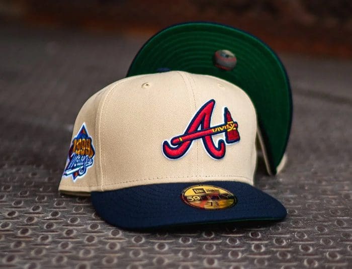 Atlanta Braves 1999 ASG Vegas Gold Navy 59Fifty Fitted Hat by MLB