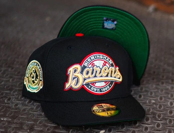 Birmingham Barons Southern League Black 59Fifty Fitted Hat By MiLB X ...