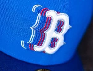 Boston Red Sox Azure Royal 59Fifty Fitted Hat by MLB x New Era Front
