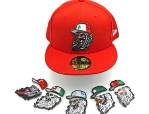 Christmas Velcro 2023 59Fifty Fitted Hat by The Capologists x New Era Red