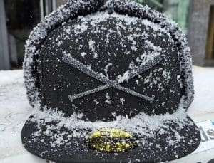 Crossed Bats Logo Dog Ear Black 59Fifty Fitted Hat by JustFitteds x New Era