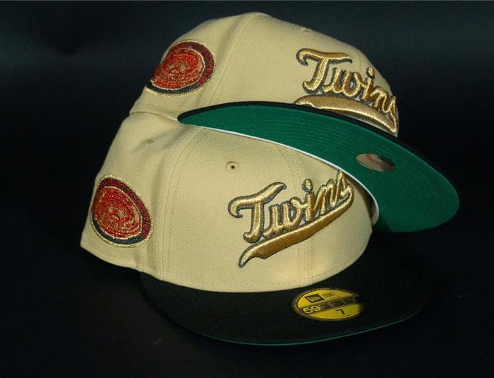 Minnesota Twins 1969 All-Star Game Vegas Gold Black 59Fifty Fitted Hat ...