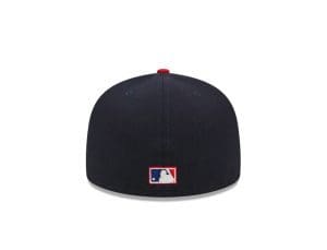 California Angels Script Navy Red 59Fifty Fitted Hat by MLB x New Era Back