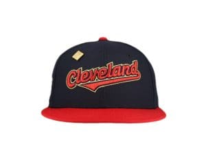 Cleveland Indians 1995 Champions Navy 59Fifty Fitted Hat by MLB x New Era Front