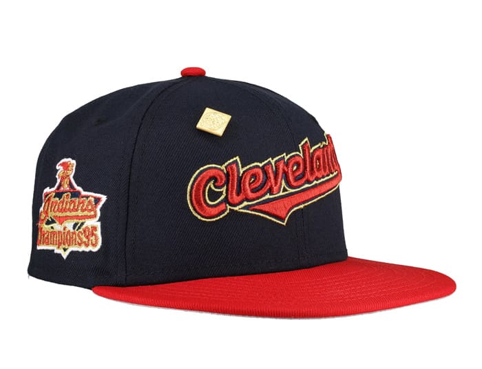 Cleveland Indians 1995 Champions Navy 59Fifty Fitted Hat by MLB x