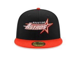 Houston Astros 45th Anniversary Black Orange 59Fifty Fitted Hat by MLB x New Era
