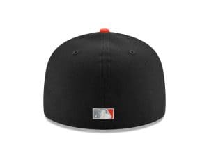 Houston Astros 45th Anniversary Black Orange 59Fifty Fitted Hat by MLB x New Era Back