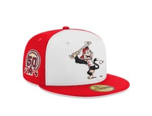 Los Angeles Angels Rally Monkey 50th Anniversary 59Fifty Fitted Hat by MLB x New Era Right