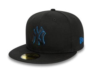 New York Yankees Metallic Outline 59Fifty Fitted Hat by MLB x New Era Front