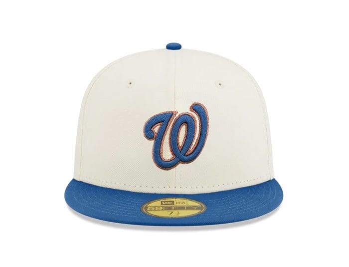 Washington Nationals 10th Anniversary White Blue 59Fifty Fitted Hat by ...