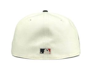 Arizona Diamondbacks 25th Anniversary Chrome White Black 59Fifty Fitted Hat by MLB x New Era Back