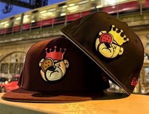 Berlin Bear Black And Burgundy 59Fifty Fitted Hat by JustFitteds x New Era