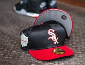 Chicago White Sox Black Satin Red Corduroy 59Fifty Fitted Hat by MLB x New Era