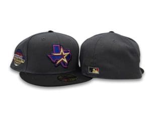 Houston Astros 2005 World Series Dark Gray Black 59Fifty Fitted Hat by MLB x New Era Back