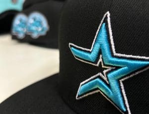 Houston Astros 45th Anniversary Black Teal 59Fifty Fitted Hat by MLB x New Era