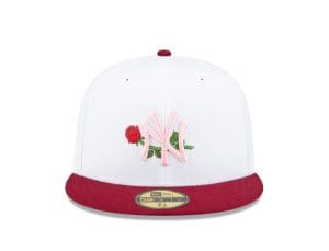 Just Caps Rose Flower 59Fifty Fitted Hat Collection by MLB x New Era Front