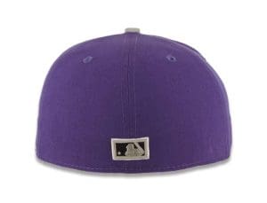 Montreal Expos Purple Gray 59Fifty Fitted Hat by MLB x New Era Back