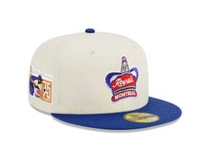 Montreal Royals Jackie Robinson 75th Anniversary Chrome Royal 59Fifty Fitted Hat by MiLB x New Era Right