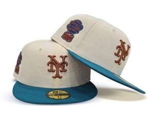 New York Mets 1964 ASG Off-White Turquoise 59Fifty Fitted Hat by MLB x New Era