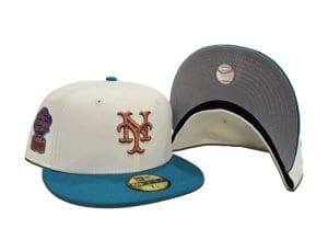 New York Mets 1964 ASG Off-White Turquoise 59Fifty Fitted Hat by MLB x New Era Undervisor