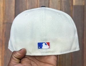 New York Yankees 75th World Series Chrome White Denim 59Fifty Fitted Hat by MLB x New Era Back