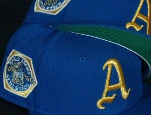 Philadelphia Athletics 1930 World Series Blue Gold 59Fifty Fitted Hat by MLB x New Era Front
